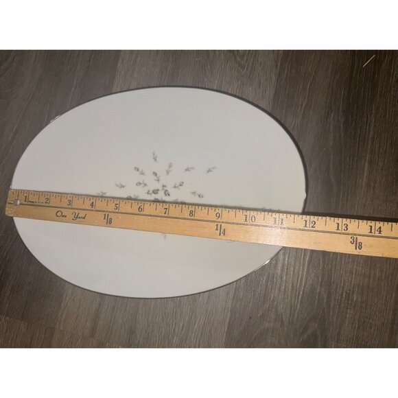 Vintage Oval Ceramic Platter With Floral Design - Picture 5 of 5